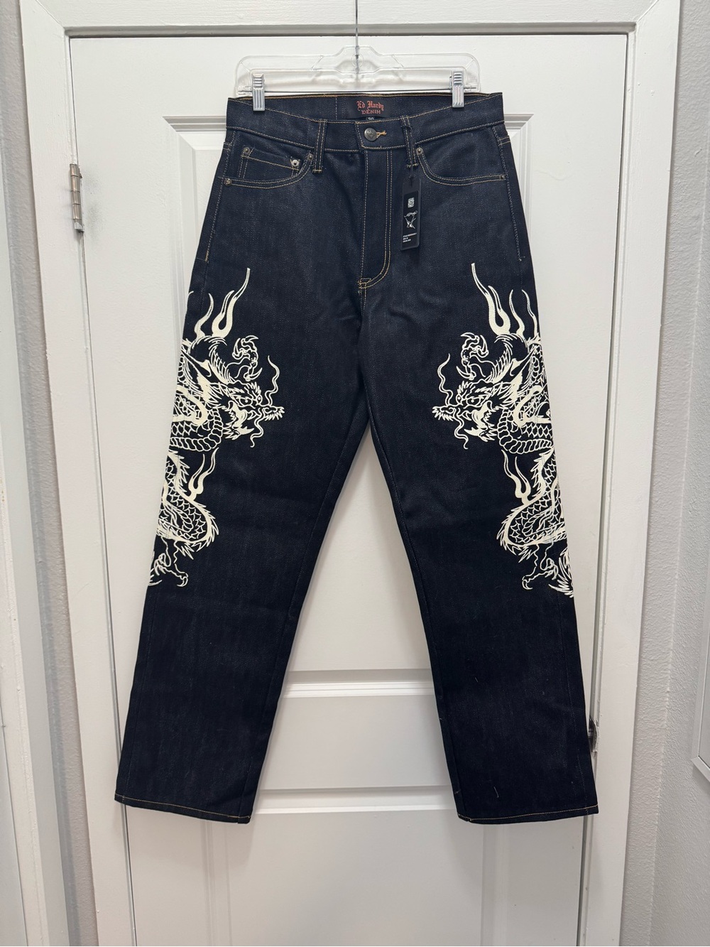 Ed Hardy Dragons Selvage Raw Denim